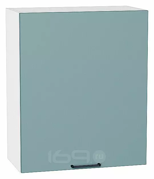 Шкаф верхний с 1-ой дверцей Флэт Grey-green In 2S/Белый 716*600*318