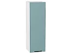 Шкаф верхний с 1-ой дверцей Флэт Grey-green In 2S/Белый 920*300*318