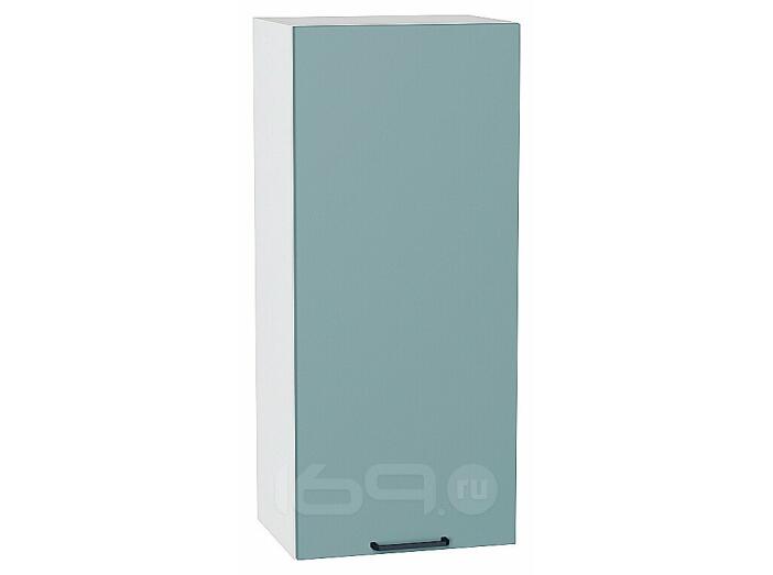 Шкаф верхний с 1-ой дверцей Флэт Grey-green In 2S/Белый 920*400*318