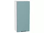 Шкаф верхний с 1-ой дверцей Флэт Grey-green In 2S/Белый 920*400*318