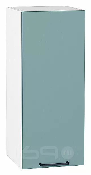 Шкаф верхний с 1-ой дверцей Флэт Grey-green In 2S/Белый 716*300*318