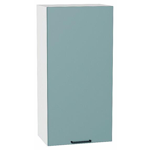 Шкаф верхний с 1-ой дверцей Флэт Grey-green In 2S/Белый 920*450*318