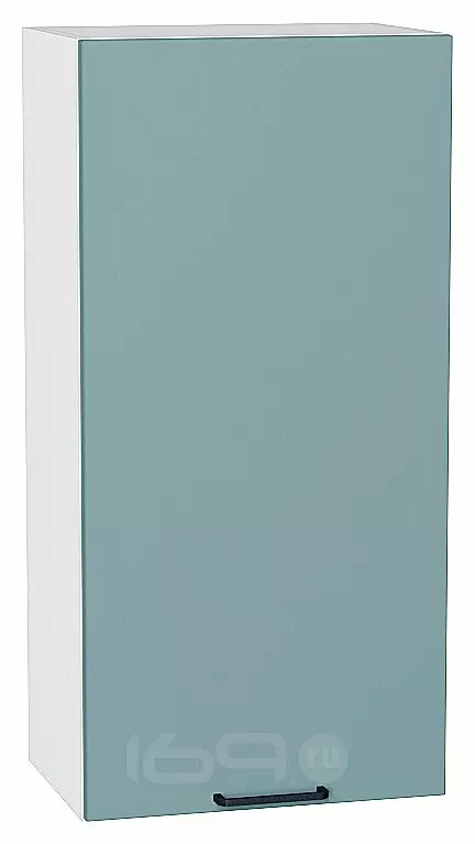 Шкаф верхний с 1-ой дверцей Флэт Grey-green In 2S/Белый 920*450*318