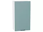 Шкаф верхний с 1-ой дверцей Флэт Grey-green In 2S/Белый 920*500*318