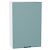 Шкаф верхний с 1-ой дверцей Флэт Grey-green In 2S/Белый 920*600*318