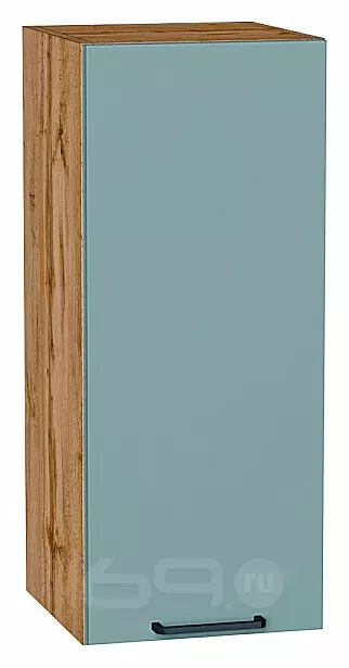 Шкаф верхний с 1-ой дверцей Флэт Grey-green In 2S/Дуб Вотан 716*300*318