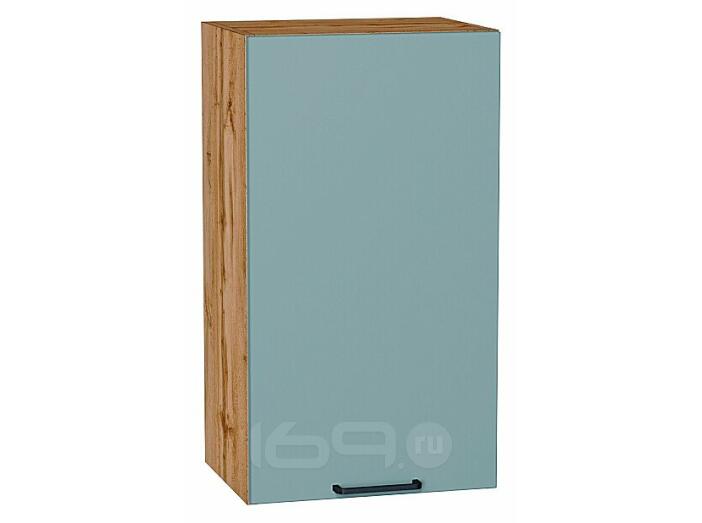 Шкаф верхний с 1-ой дверцей Флэт Grey-green In 2S/Дуб Вотан 716*400*318