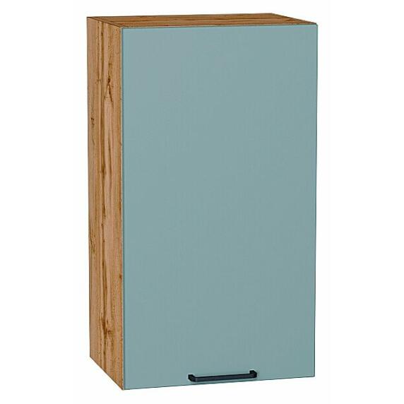 Шкаф верхний с 1-ой дверцей Флэт Grey-green In 2S/Дуб Вотан 716*400*318