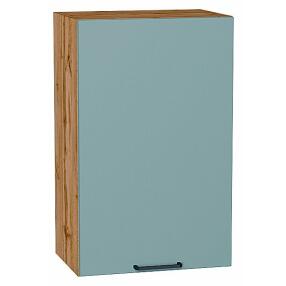 Шкаф верхний с 1-ой дверцей Флэт Grey-green In 2S/Дуб Вотан 716*450*318