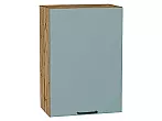 Шкаф верхний с 1-ой дверцей Флэт Grey-green In 2S/Дуб Вотан 716*500*318