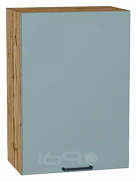 Шкаф верхний с 1-ой дверцей Флэт Grey-green In 2S/Дуб Вотан 716*500*318