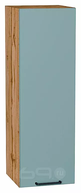 Шкаф верхний с 1-ой дверцей Флэт Grey-green In 2S/Дуб Вотан 920*300*318