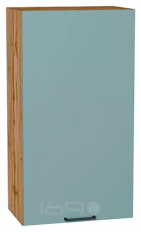 Шкаф верхний с 1-ой дверцей Флэт Grey-green In 2S/Дуб Вотан 920*500*318
