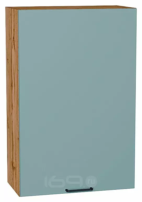 Шкаф верхний с 1-ой дверцей Флэт Grey-green In 2S/Дуб Вотан 920*600*318
