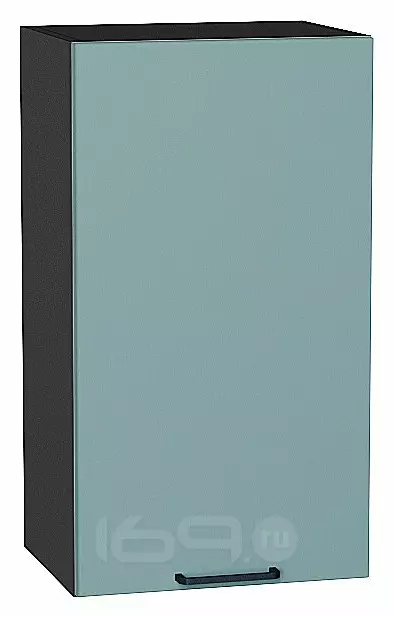 Шкаф верхний с 1-ой дверцей Флэт Grey-green In 2S/Graphite 716*400*318