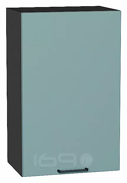 Шкаф верхний с 1-ой дверцей Флэт Grey-green In 2S/Graphite 716*450*318