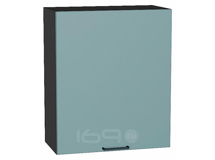 Шкаф верхний с 1-ой дверцей Флэт Grey-green In 2S/Graphite 716*600*318