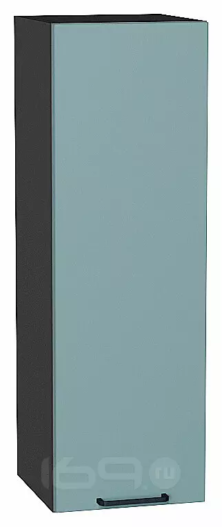 Шкаф верхний с 1-ой дверцей Флэт Grey-green In 2S/Graphite 920*300*318