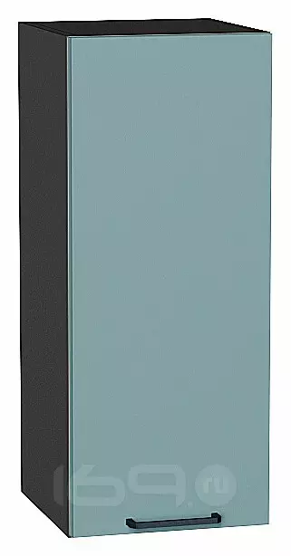 Шкаф верхний с 1-ой дверцей Флэт Grey-green In 2S/Graphite 716*300*318