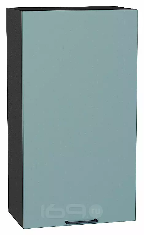 Шкаф верхний с 1-ой дверцей Флэт Grey-green In 2S/Graphite 920*500*318