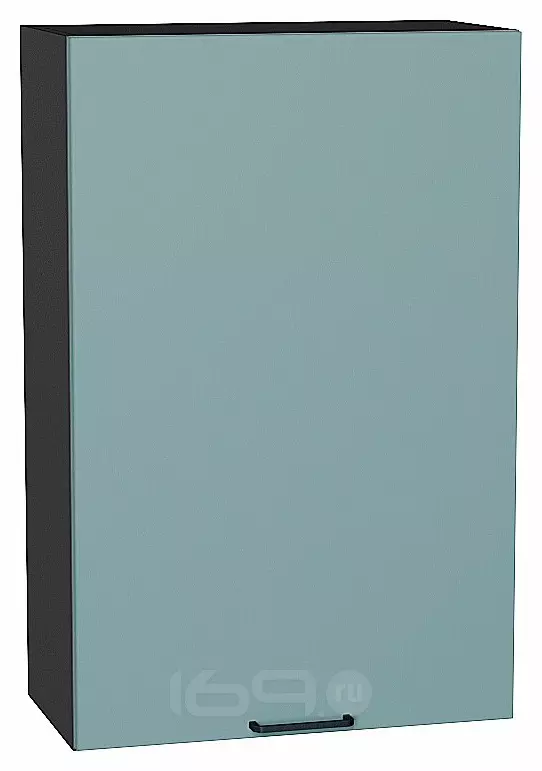 Шкаф верхний с 1-ой дверцей Флэт Grey-green In 2S/Graphite 920*600*318