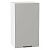 Шкаф верхний с 1-ой дверцей Флэт Light Grey In 2S/Белый 716*400*318