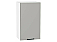 Шкаф верхний с 1-ой дверцей Флэт Light Grey In 2S/Белый 716*400*318