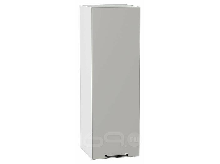 Шкаф верхний с 1-ой дверцей Флэт Light Grey In 2S/Белый 920*300*318