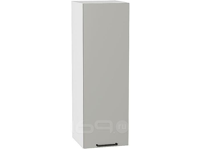 Шкаф верхний с 1-ой дверцей Флэт Light Grey In 2S/Белый 920*300*318