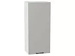 Шкаф верхний с 1-ой дверцей Флэт Light Grey In 2S/Белый 920*400*318