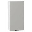 Шкаф верхний с 1-ой дверцей Флэт Light Grey In 2S/Белый 920*450*318