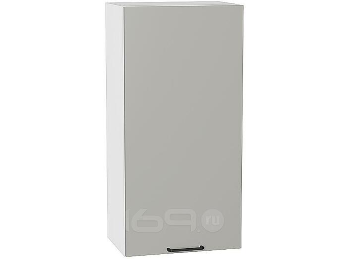 Шкаф верхний с 1-ой дверцей Флэт Light Grey In 2S/Белый 920*450*318