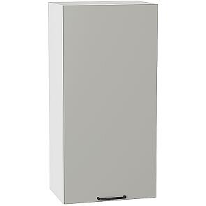 Шкаф верхний с 1-ой дверцей Флэт Light Grey In 2S/Белый 920*450*318
