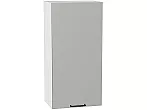 Шкаф верхний с 1-ой дверцей Флэт Light Grey In 2S/Белый 920*450*318