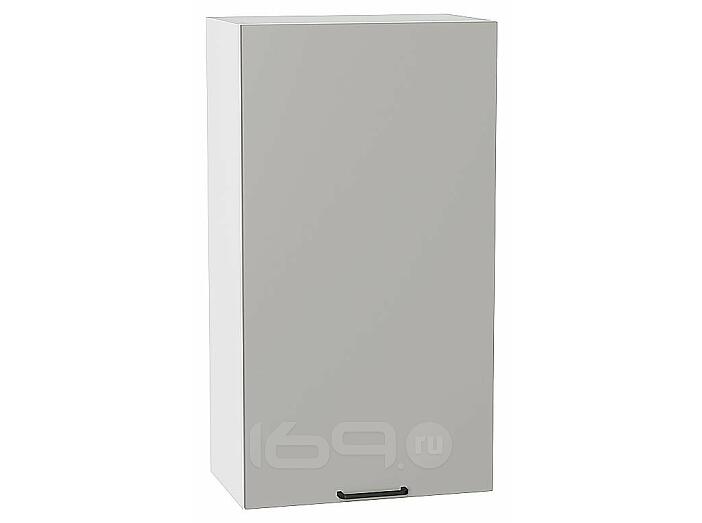 Шкаф верхний с 1-ой дверцей Флэт Light Grey In 2S/Белый 920*500*318