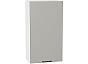 Шкаф верхний с 1-ой дверцей Флэт Light Grey In 2S/Белый 920*500*318