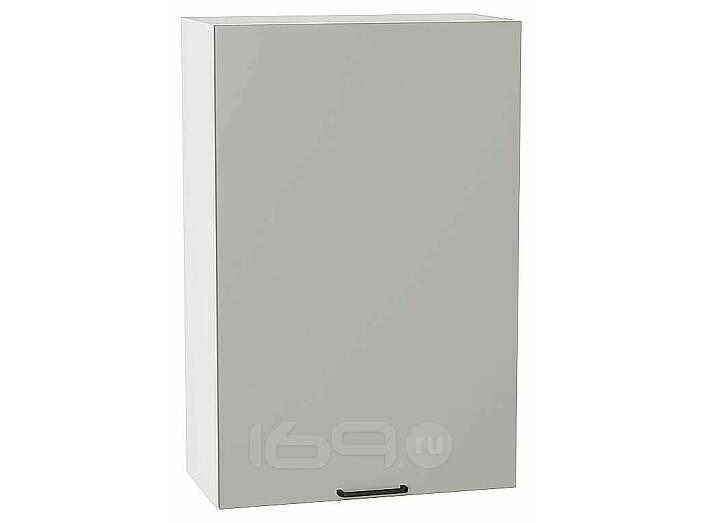 Шкаф верхний с 1-ой дверцей Флэт Light Grey In 2S/Белый 920*600*318