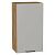 Шкаф верхний с 1-ой дверцей Флэт Light Grey In 2S/Дуб Вотан 716*400*318