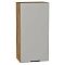 Шкаф верхний с 1-ой дверцей Флэт Light Grey In 2S/Дуб Вотан 920*450*318