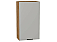 Шкаф верхний с 1-ой дверцей Флэт Light Grey In 2S/Дуб Вотан 920*500*318