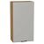 Шкаф верхний с 1-ой дверцей Флэт Light Grey In 2S/Дуб Вотан 920*500*318