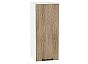 Шкаф верхний с 1-ой дверцей Флэт Natural Casella Oak 2S/Белый 716*300*318