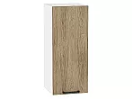 Шкаф верхний с 1-ой дверцей Флэт Natural Casella Oak 2S/Белый 716*300*318