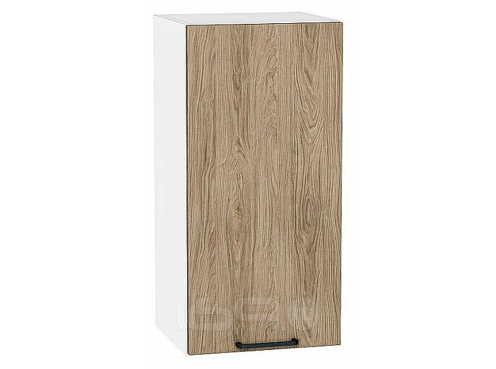 Шкаф верхний с 1-ой дверцей Флэт Natural Casella Oak 2S/Белый 716*350*318