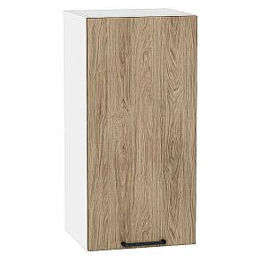 Шкаф верхний с 1-ой дверцей Флэт Natural Casella Oak 2S/Белый 716*350*318
