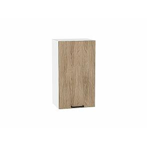 Шкаф верхний с 1-ой дверцей Флэт Natural Casella Oak 2S/Белый 716*400*318