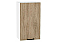Шкаф верхний с 1-ой дверцей Флэт Natural Casella Oak 2S/Белый 716*400*318