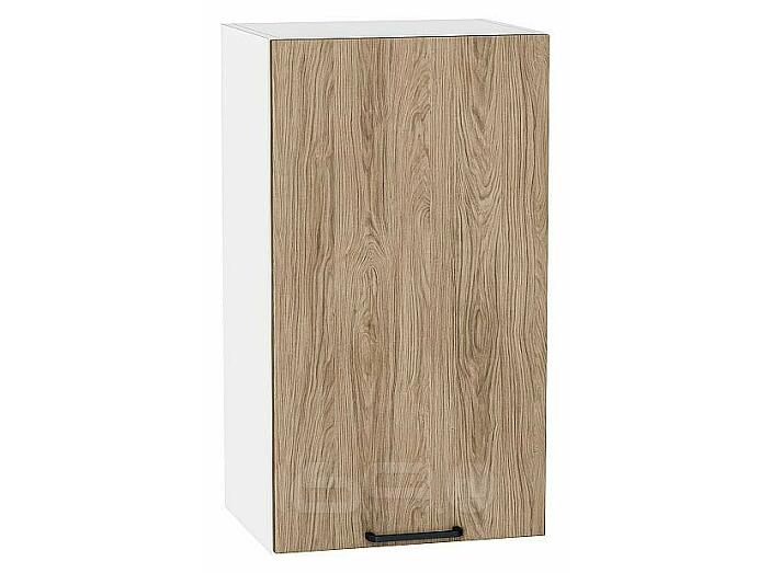 Шкаф верхний с 1-ой дверцей Флэт Natural Casella Oak 2S/Белый 716*400*318