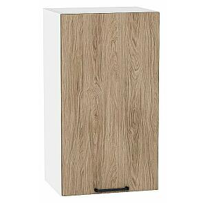 Шкаф верхний с 1-ой дверцей Флэт Natural Casella Oak 2S/Белый 716*400*318