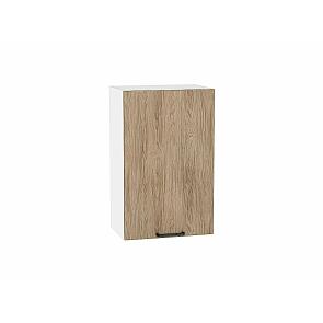 Шкаф верхний с 1-ой дверцей Флэт Natural Casella Oak 2S/Белый 716*450*318